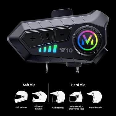 Zuomee Motosiklet Kaskı Kablosuz Bt Kulaklığı Gürültü Eleyici (Yurt Dışından) 2