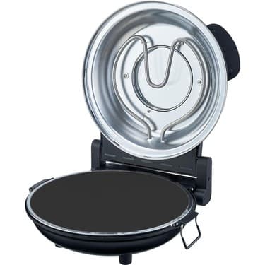 Cooks Pofessional Elektrikli Pizza Fırını, Taş Tabanlı, Cam Pencereli, 1200W, 390°C 2