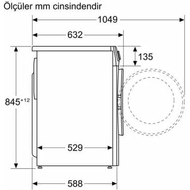 Siemens WG42A2ZXTR Çamaşır Makinesi 9 kg 1200 Devir 5