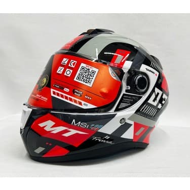 MT Targo S Sergio Garcia B5 Şeffaf Vizörlü V-14B Kapalı Kask Parlak Renk 2
