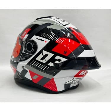 MT Targo S Sergio Garcia B5 Şeffaf Vizörlü V-14B Kapalı Kask Parlak Renk 3
