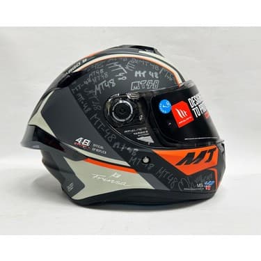 MT Targo S Ivan Ortola B4 Şeffaf Vizörlü V-14B Kapalı Kask Mat Renk 2