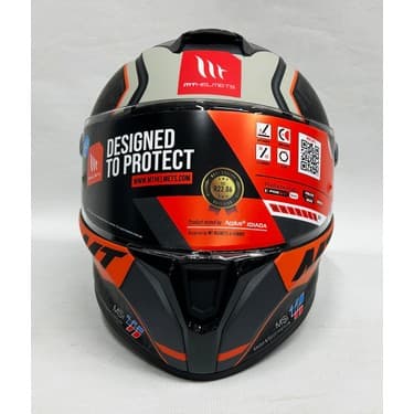 MT Targo S Ivan Ortola B4 Şeffaf Vizörlü V-14B Kapalı Kask Mat Renk 3