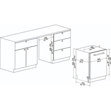 Hafele Orion Ankastre Bulaşık Makinesi - Sessiz, Enerji Tasarruflu ve Geniş Kapasiteli 3