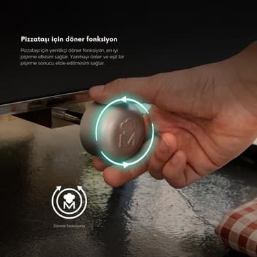 Masterpro Napoli Taşınabilir Gazlı Pizza Fırını 500°C’YE Kadar Isı 60 Saniyede Pizza Taşıma Çantalı 2