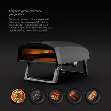 Masterpro Napoli Taşınabilir Gazlı Pizza Fırını 500°C’YE Kadar Isı 60 Saniyede Pizza Taşıma Çantalı 4