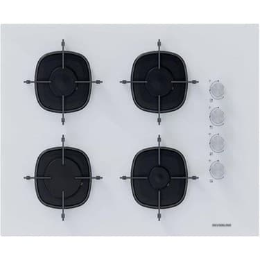 Silverline 2'li Ikili Beyaz Cam Ankastre Set CS5665W01 65CM Ocak -BO6502W02 Turbo Fırın 2