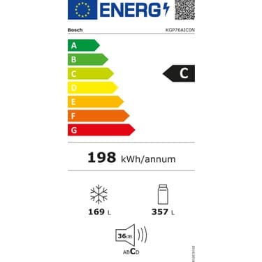 Bosch KGP76AIC0N Serie 8 C Enerji Sınıfı 631 Lt Alttan Donduruculu Buzdolabı 8
