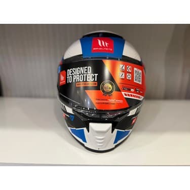 Mt Helmets Kask mt Thunder 4 Sv Luminence A7 Mat Beyaz/mavi 4