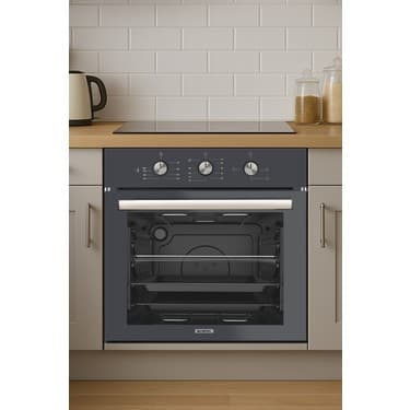 Kumtel Antrasit (Gri) Cam Ankastre Fırın B66-S2 MT 2