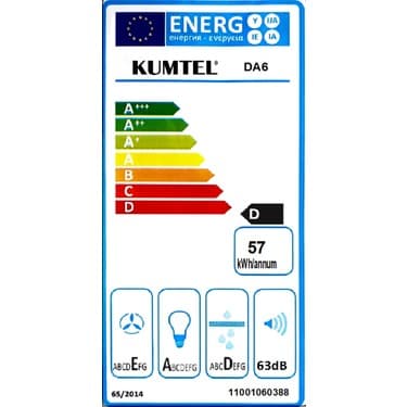 Kumtel Metalik gri̇ Cam Davlumbaz DA6-830 4