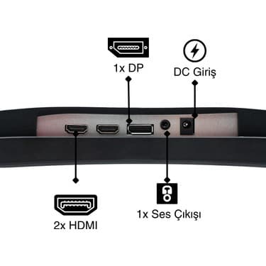 İzoly Oblivion 24" 180Hz 1ms FHD Curved R1500 Oyuncu Monitörü 3