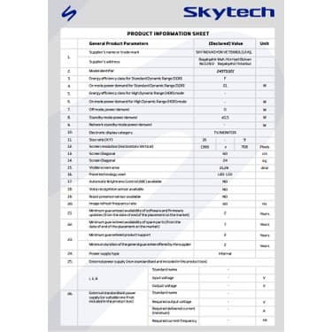 Skytech 24ST3101 24'' 60 Ekran HD Ready Android LED TV (12 WOLT) ÇERÇEVESİZ 5
