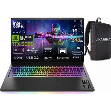Hp Omen Max 16-AH0023NT Ultra 9 275HX B92QYEA-26 48GB 2tb+2tb RTX5080 16GB Freedos 16\ 2