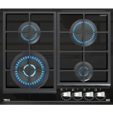 Teka - GZC 64320 XBC BK - Ankastre ExactFlame Teknolojili Kristal Wok Gözlü Cam Gazlı Ocak - Döküm Izgara - Siyah - 60 cm - 112570169 2