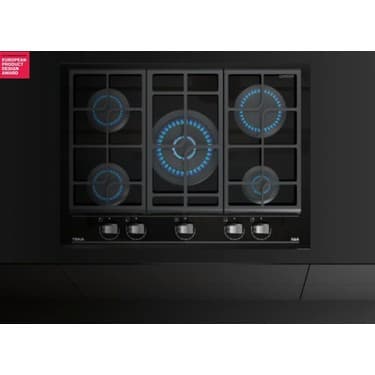 Teka GZC 75330 XBN BK Ankastre ExactFlame Teknolojili Kristal Wok Gözlü Cam Gazlı Ocak Döküm Izgara Siyah 70 cm 112570173 4