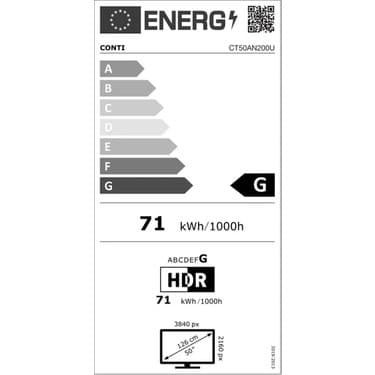 Conti CT50AN200U 50" 4K UHD Frameless Android TV 5