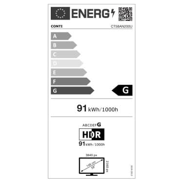 Conti CT58AN200U 58" 4K UHD Frameless Android TV 2