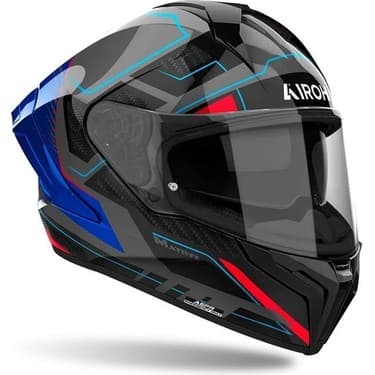 Airoh Aıroh Matryx Rocket Blue Red Gloss Kask 2