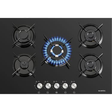 Kumtel Digital Siyah Ankastre Set 5 Gözlü 2