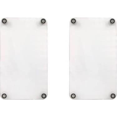 Teknotrust 2'li 30X52 cm Cam Ocak Koruyucu 4'lü Ocaklar Için Kızıl 3