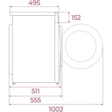Teka - WMK 40940EU WH - Solo  Çamaşır Makinesi - 1400 Devir - 9 Kg Yıkama - Beyaz - 113910020 4
