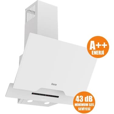 Ferre D064-SA Sılentart Serisi Sessiz Dc Invertör Motorlu 60 cm Beyaz DAVLUMBAZ-450M3 2