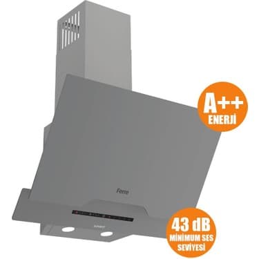 Ferre D065-SA Sılentart Serisi Sessiz Dc Invertör Motorlu 60 cm Gri DAVLUMBAZ-450M3 2