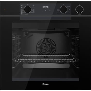 Ferre Steamart-Fryart Serisi Siyah Set (SS205 + QEP64CS +D080) - Emaye Izgara 4