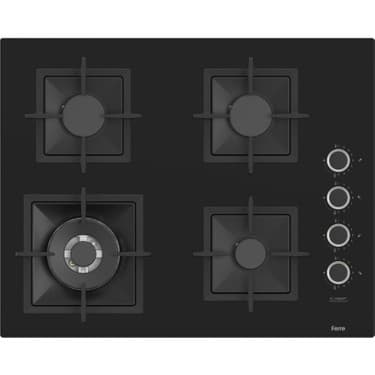 Ferre Steamart-Fryart-Sılentart Serisi Siyah Set (SC405-WFA + QEP64CS +D063-SA) - Döküm Izgara / 65 cm Ocak 2
