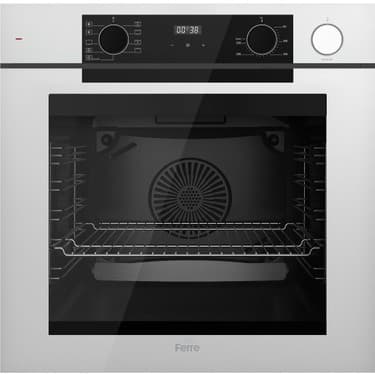 Ferre Steamart-Fryart-Sılentart Serisi Beyaz Set (SC406-WFA + QEP64CB +D078-SA) - Döküm Izgara / 65 cm Ocak 4