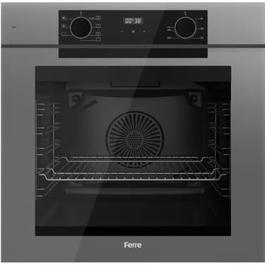 Ferre Fryart Serisi Gri Set (SS038 + QEP63CPR +D079) - Döküm Izgara / 75 cm Ocak 3