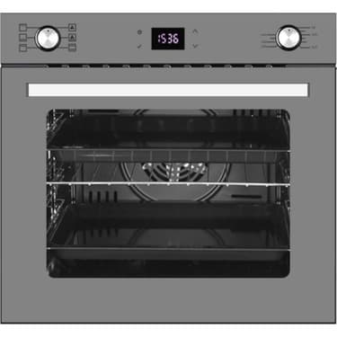 AFM Tech 3'lü Dijital Turbolu Gri Cam Antrasit Ankastre Set 2