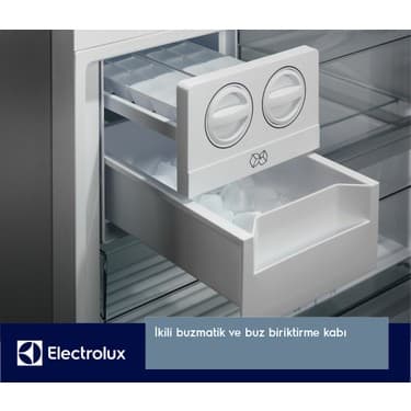 Electrolux LNT7MD58X Twintech No-Frost 588 Lt 84 cm Alttan Donduruculu Buzdolabı D Enerji Sınıfı Inox 2