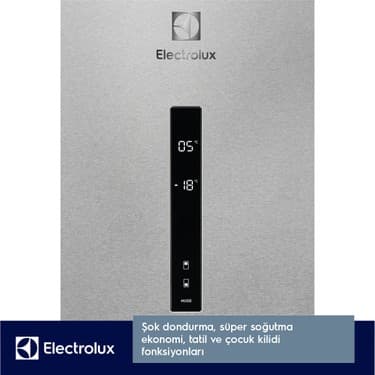 Electrolux LNT7MD58X Twintech No-Frost 588 Lt 84 cm Alttan Donduruculu Buzdolabı D Enerji Sınıfı Inox 3