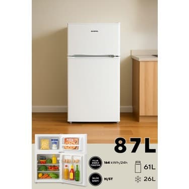 Kumtel 87L MİNİ BUZDOLABI BEYAZ HTMF-90EW 2
