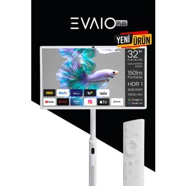 EVAİO EVAIO Plus 32 inç 80 Ekran FHD Taşınabilir Android Smart LED Ekran 3