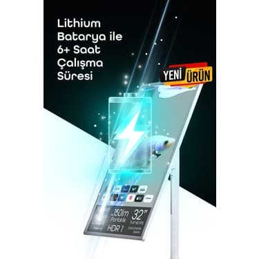 EVAİO EVAIO Plus 32 inç 80 Ekran FHD Taşınabilir Android Smart LED Ekran 5