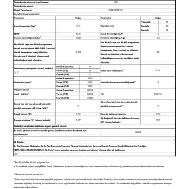 SEG Scm 10M12 Inv  10 Kg 1200 Devir Inverter Buharlı Yıkama Özellikli Çamaşır Makinesi 6
