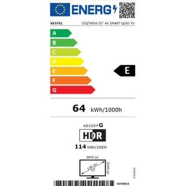 Vestel 55QT9850 55'' 139 Ekran Uydu Alıcılı 4K Ultra HD Smart QLED TV 8