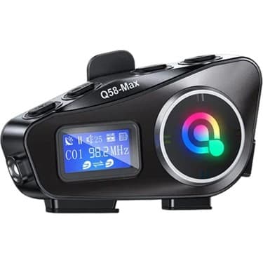 Howear Q58 Max LED Ekranlı Motosiklet Kask Uyumlu Kulaklık Intercom 8