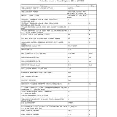 Vestel 32FA9950L 32'' Full HD Uydu Alıcılı Android Smart TV 8