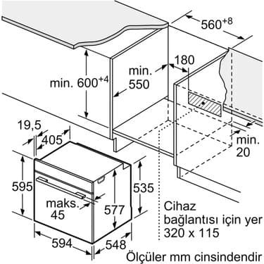 Siemens HJ852GYN0T 76 Lt Gri Ankastre Fırın 3