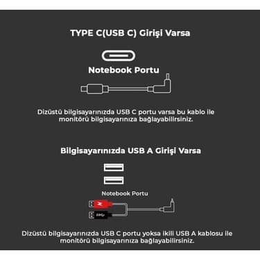 Ultrax 14″ İkili Taşınabilir Monitör Çoklu Ekran 1200p 3