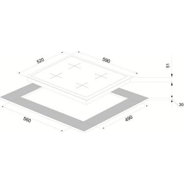 Vinola Dijital Beyaz Camlı Dokunmatik ve Teleskopik Düğmeli 6+1 Fonksiyon Ankastre Set 3