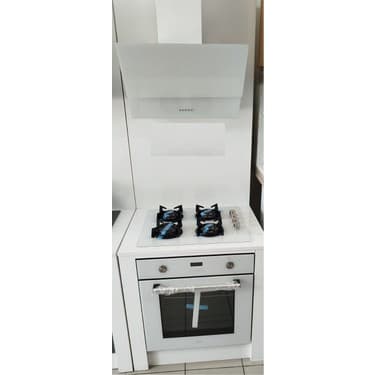 Vinola Dijital Beyaz Camlı Dokunmatik ve Teleskopik Düğmeli 6+1 Fonksiyon Ankastre Set 5