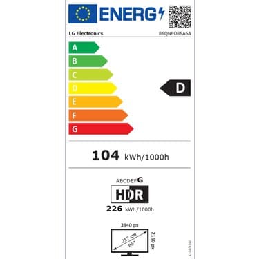 LG 86QNED86A 86'' 218 Ekran Uydu Alıcılı 4K Ultra HD Smart webOS QNED TV 4