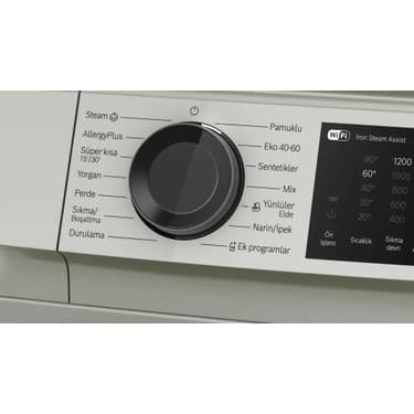 BOSCH WGK242ZXTR Serie 6 Çamaşır Makinesi 9 kg maks. 1200 dev./dak., Gümüş 3