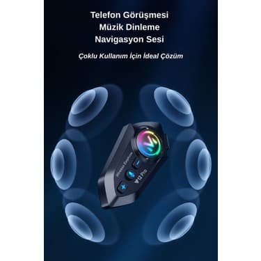 Wearfitpro Y12 Pro Intercom Bluetooth Motosiklet Kask Kulaklığı 3