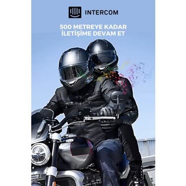 Wearfitpro Q58 Max LED Ekranlı Motosiklet Kask İçi Kulaklık Intercom 7